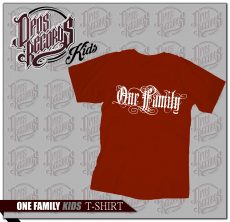 One Family - Kinder Shirt rot