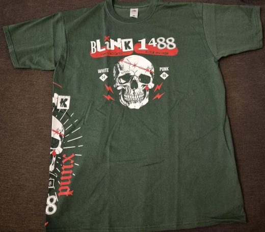 Blink 1488 - White Punk - Shirt dunkelgrün