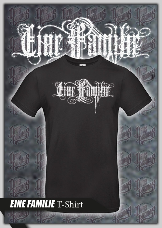 Eine Familie - Frontdruck - Shirt schwarz