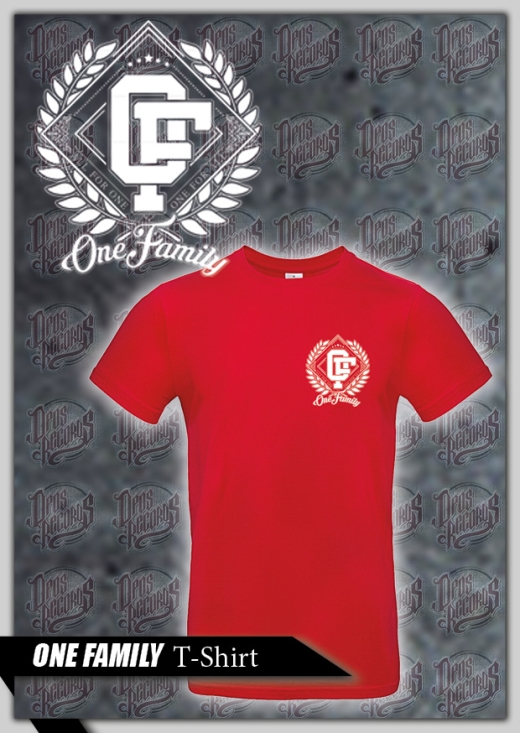 One Family - Ehrenkranz - Shirt rot