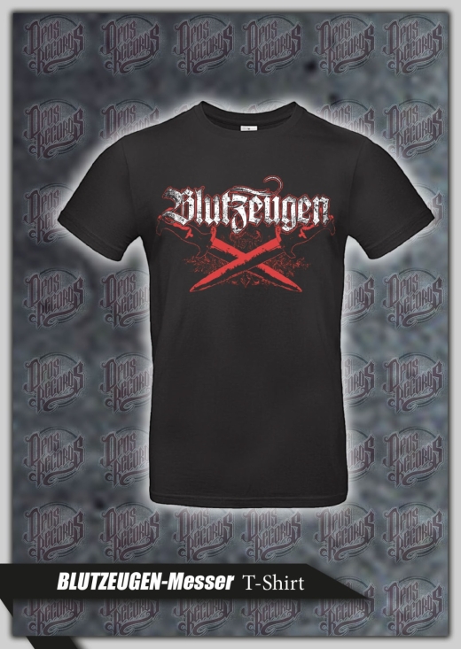 Blutzeugen - Messer - Shirt schwarz