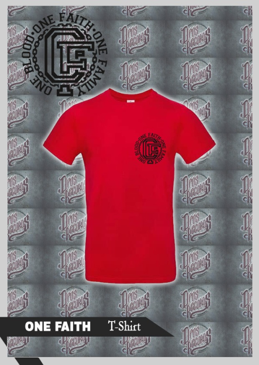 One Family - One Faith - Shirt rot / Druck schwarz