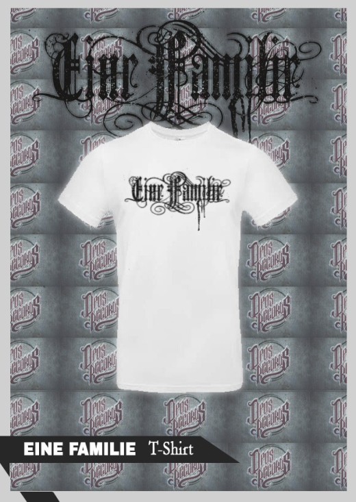 Eine Familie - Frontdruck - Shirt weiß