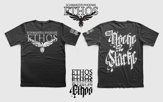 Ethos - Schwarzer Phoenix - Shirt