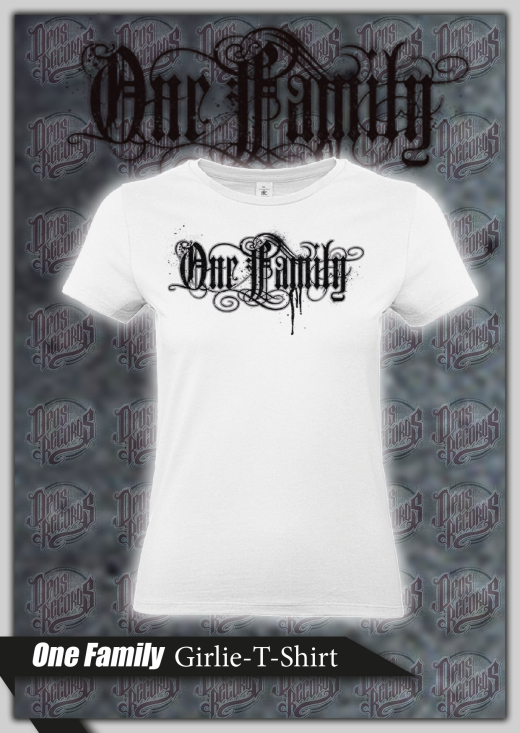 One Family - Frontdruck - Girly weiß
