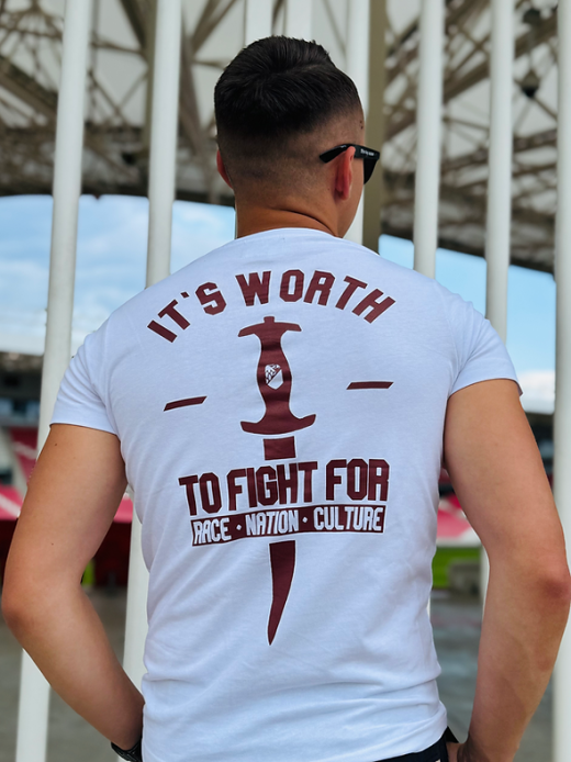 Homeland and Family - Worth to fight - Shirt weiß