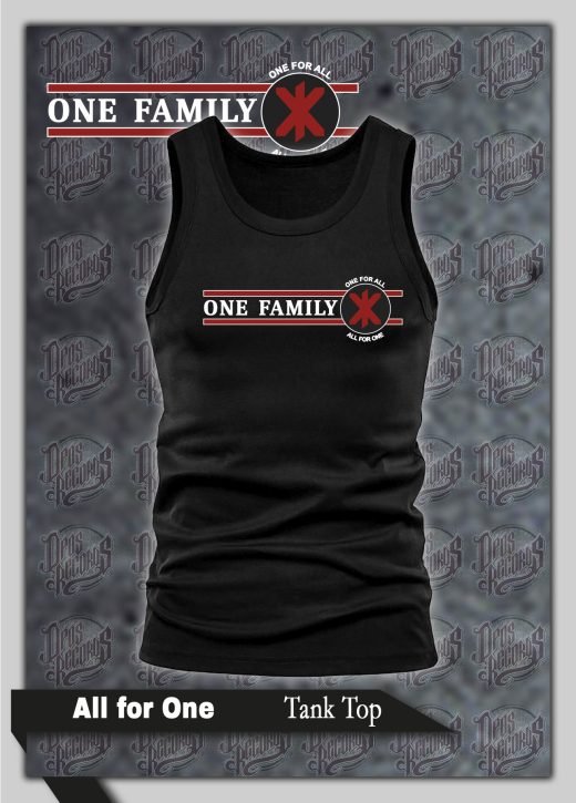 One Family - All For One - Tank Top schwarz