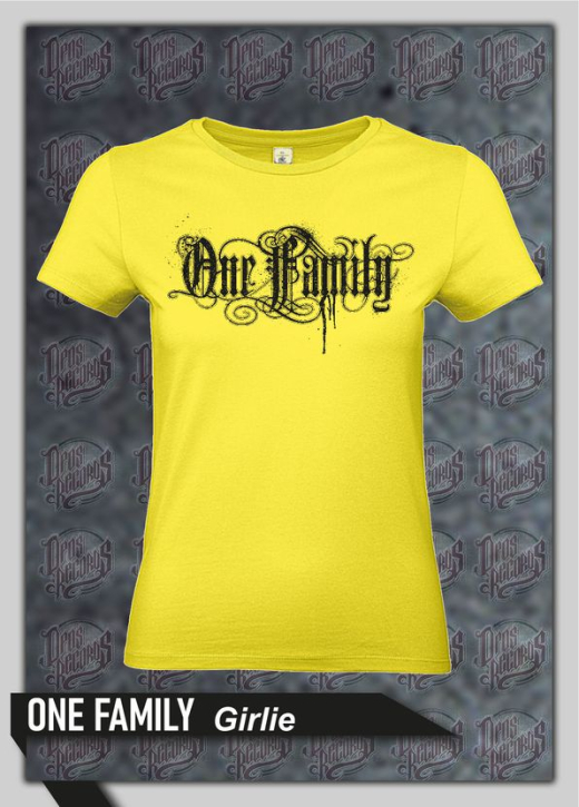 One Family - Frontdruck - Girly gelb