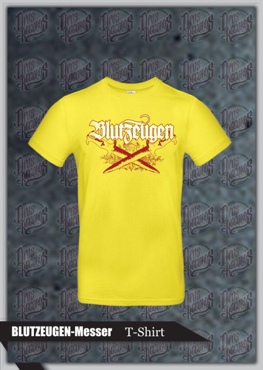 Blutzeugen - Messer - Shirt gelb