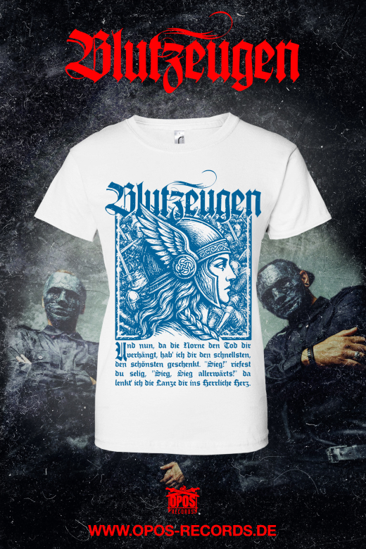 Blutzeugen - Walküre - Damen Hemd - blauer Druck