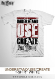 Understand Use Create - Shirt weiß