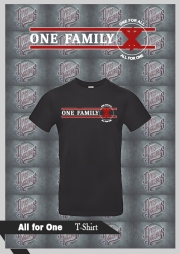 One Family - All for one - Shirt schwarz