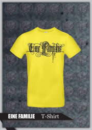 Eine Familie - Frontdruck - Shirt gelb
