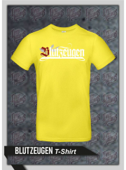 Blutzeugen - Schriftzug - Shirt gelb