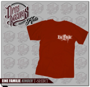 Eine Familie - Kinder Shirt rot / Druck weiß / klein
